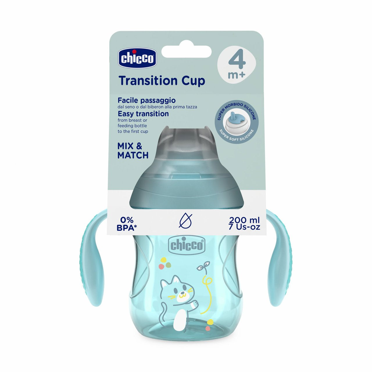 Chicco - Copo de Transição 4M+ Azul