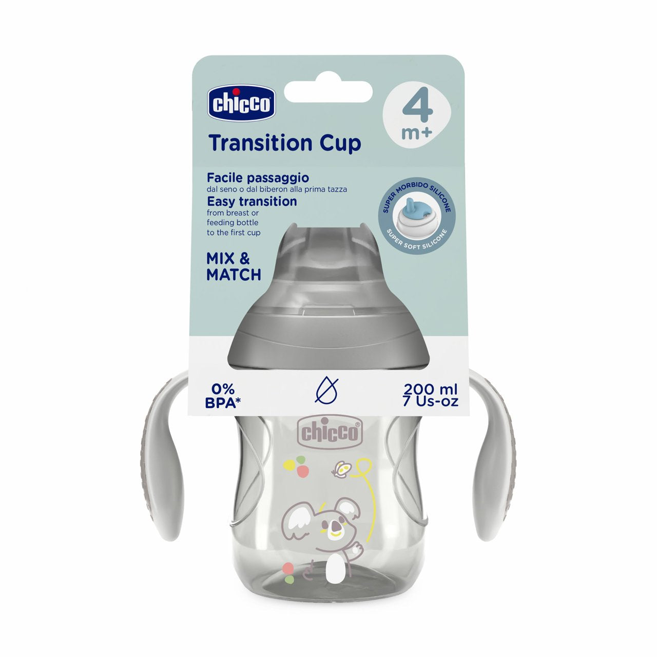 Chicco - Copo de Transição 4M+ Grigio