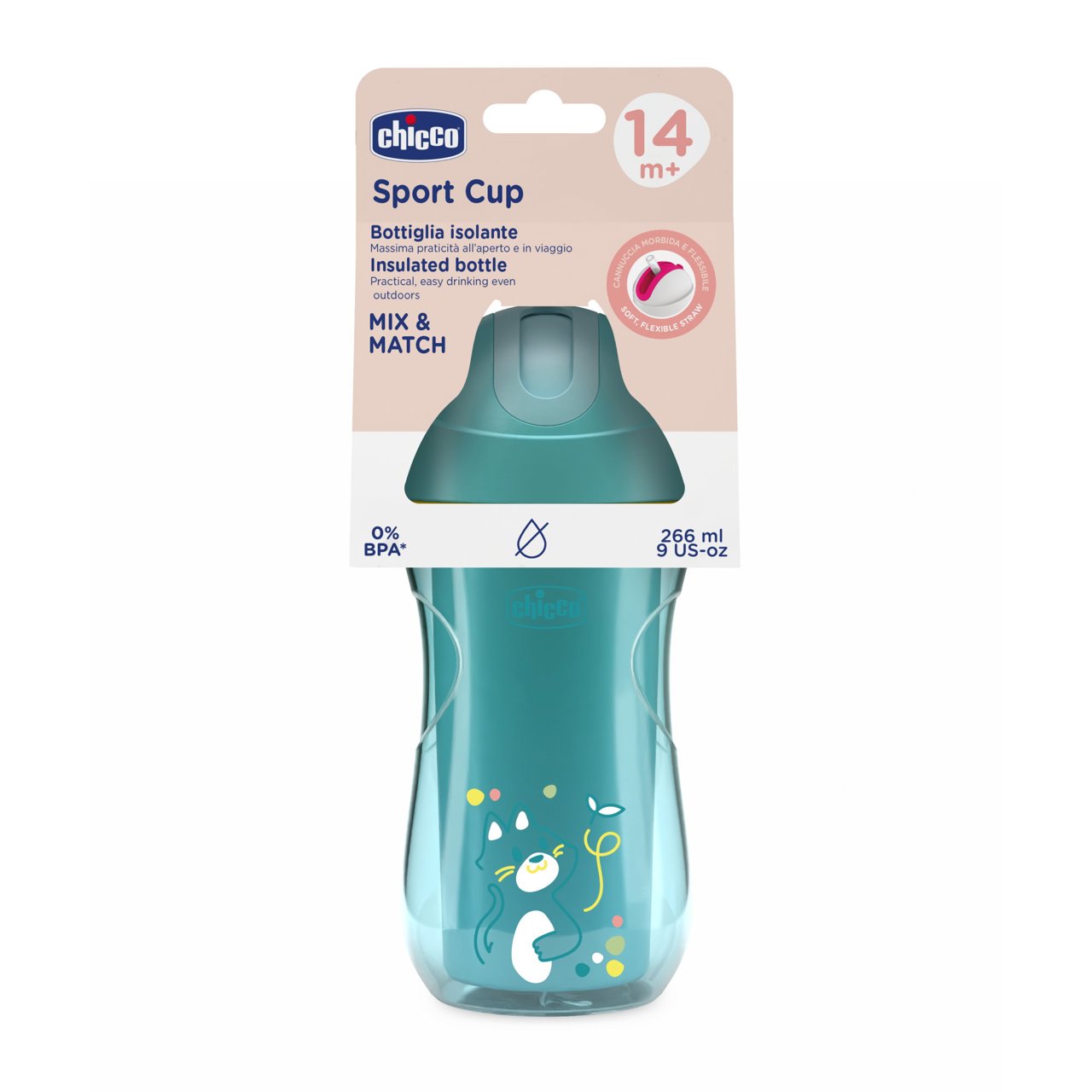 Chicco - Copo Térmico 14M+ Azul