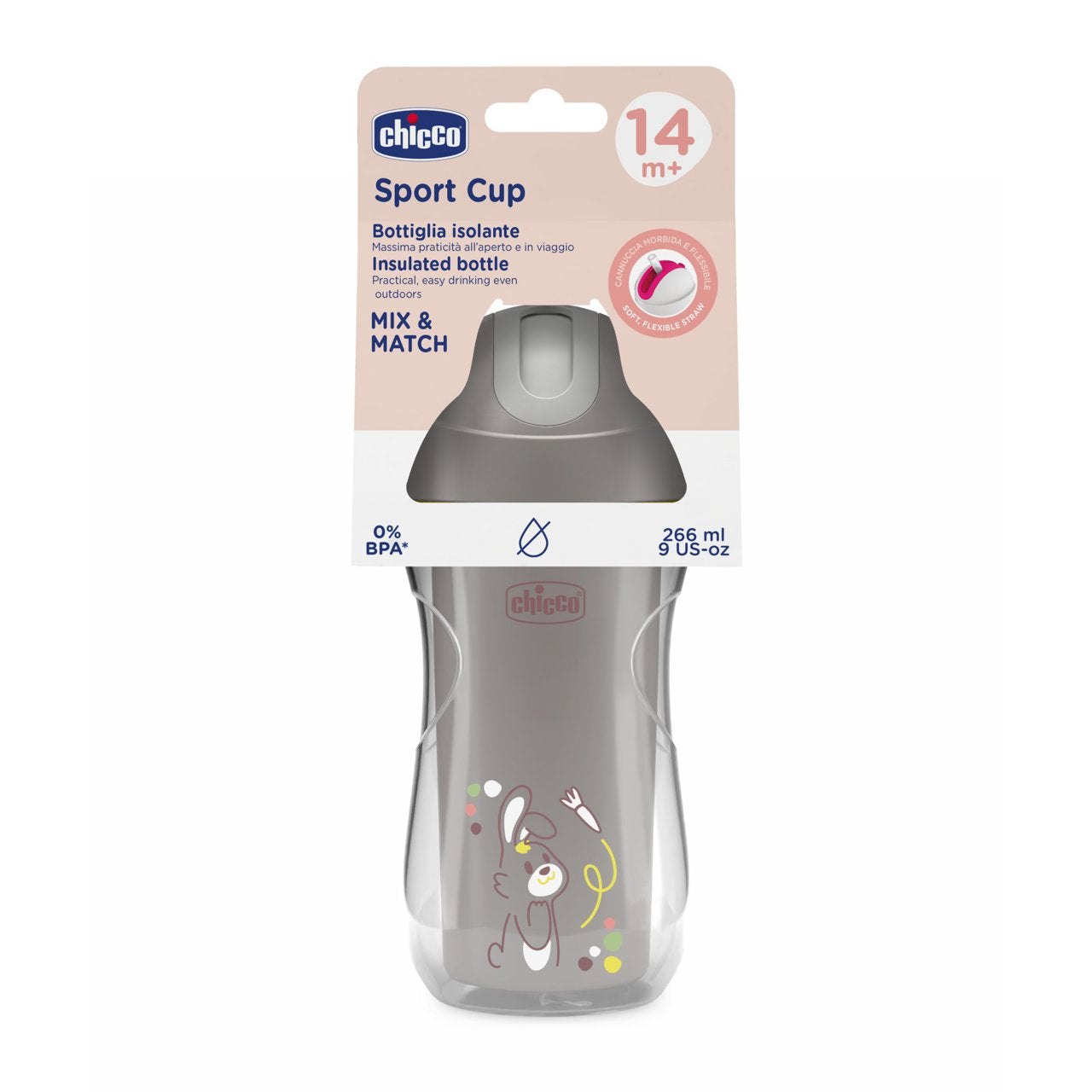 Chicco - Copo Térmico 14M+ Grigio