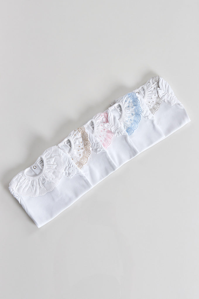 Body com Gola Bordada – Manga Curta