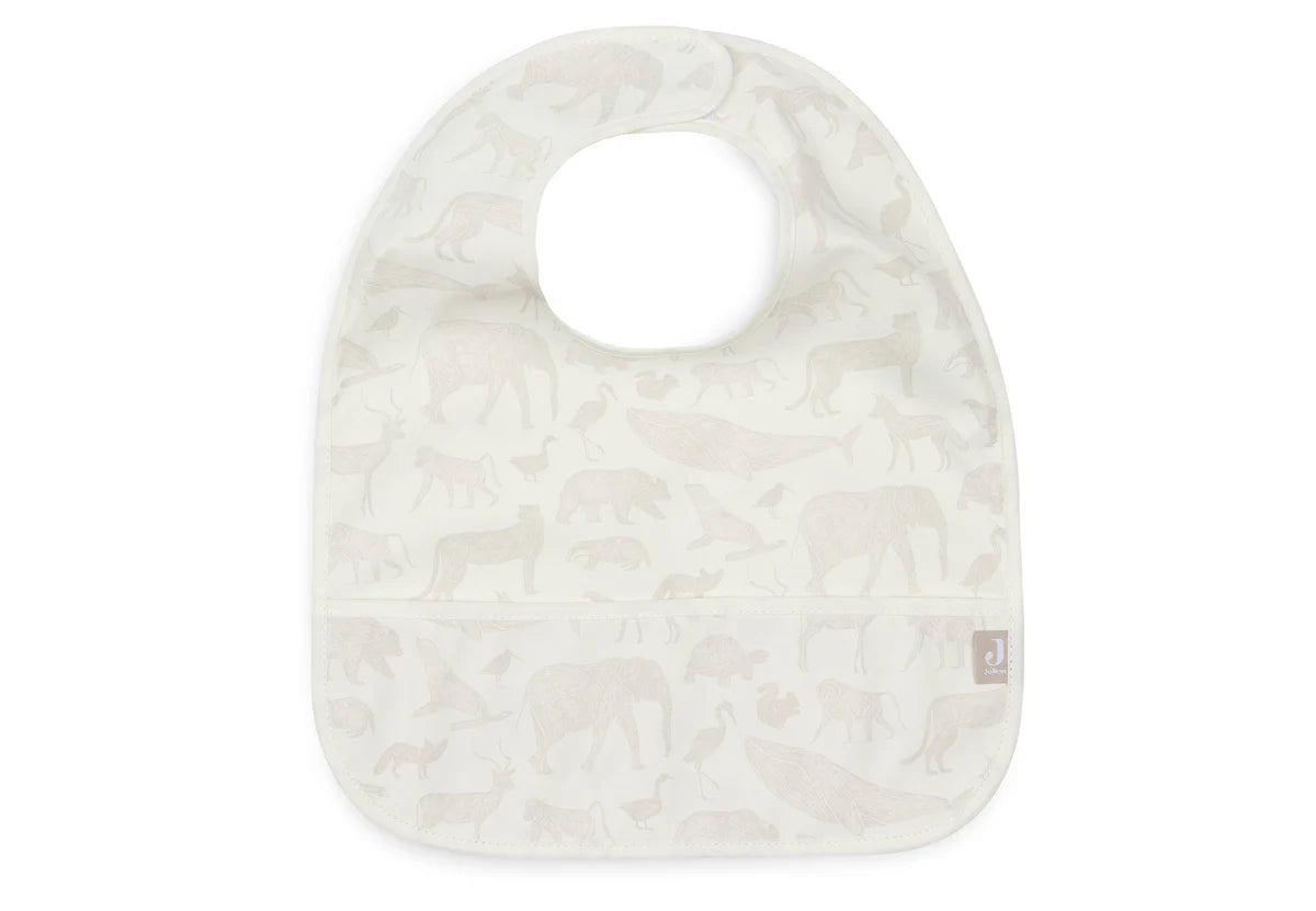 Jollien Pack de 2 Babetes Impermeáveis - Animals Nougat