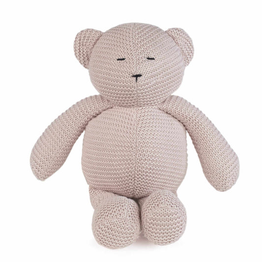 Urso de Malha Cor-de-rosa