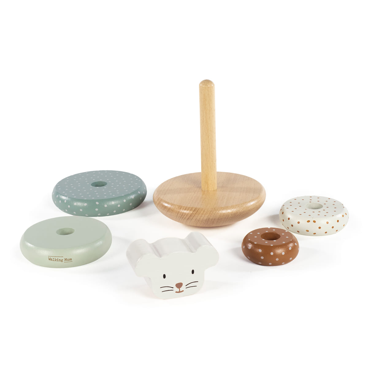 Walking Mum Torre Empilhável de madeira - Poppy