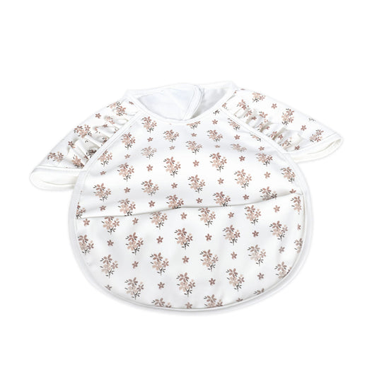 Babete Impermeável com Mangas Curtas - Botton Flowers