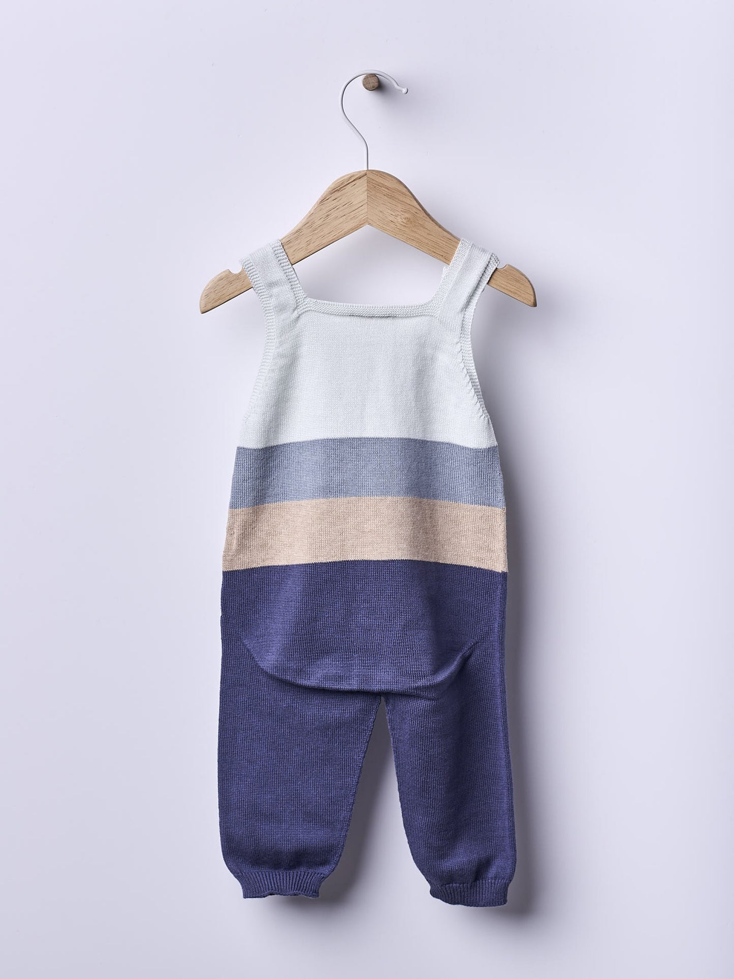 Jardineiras tricotadas em algodão - SEA BREEZE