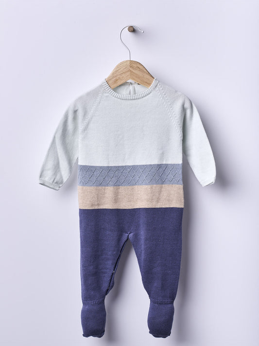 Babygrow tricotado em algodão - SEA BREEZE