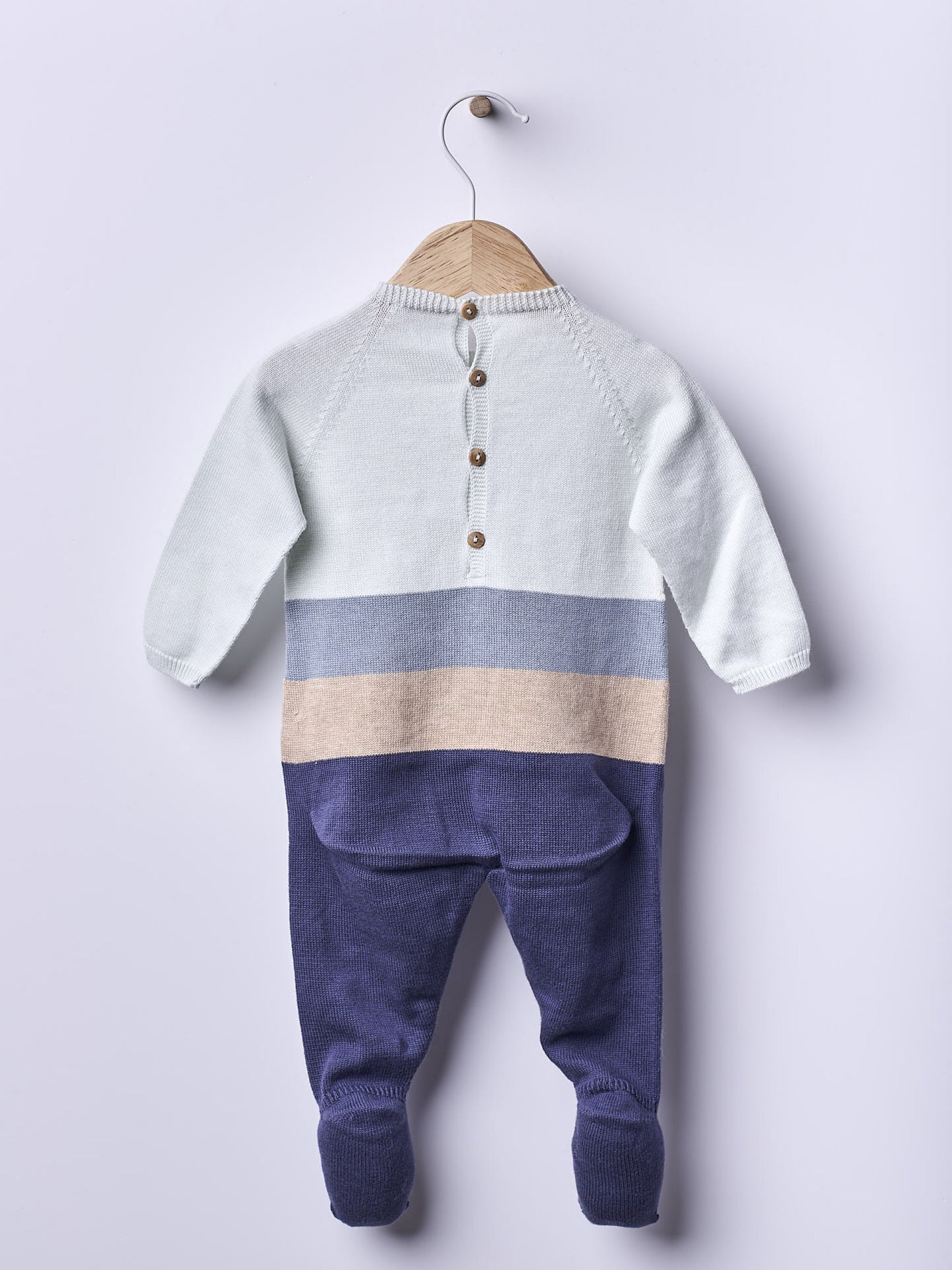 Babygrow tricotado em algodão - SEA BREEZE