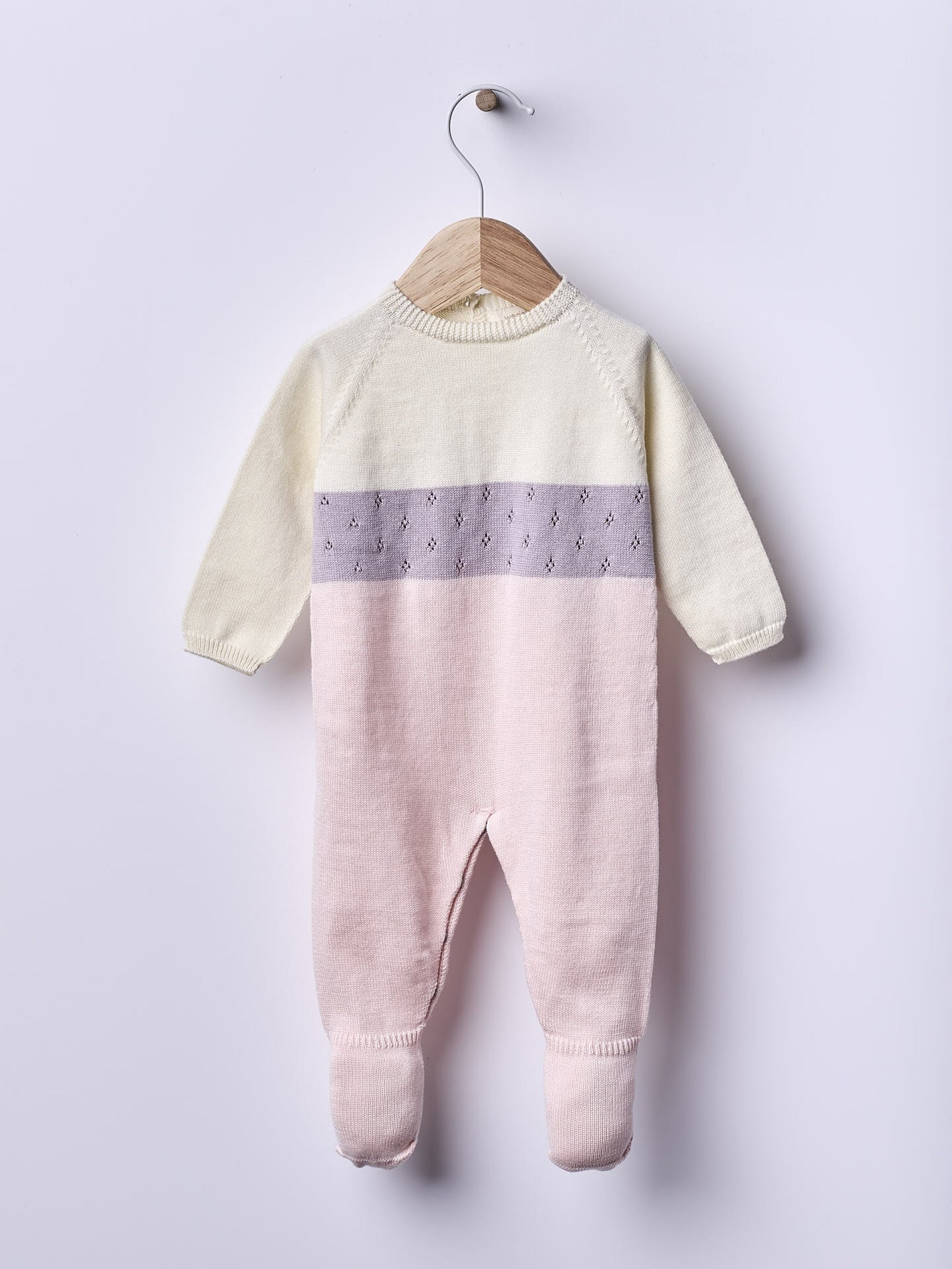 Babygrow tricotado em algodão orgânico - BREEZE