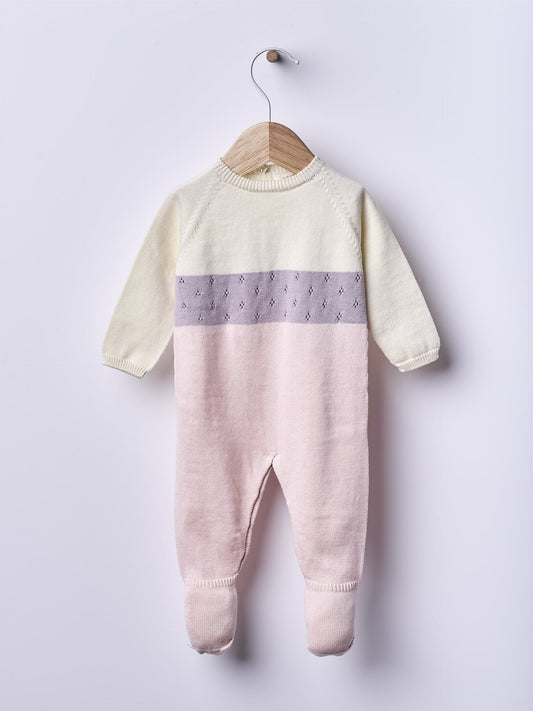 Babygrow tricotado em algodão orgânico - BREEZE