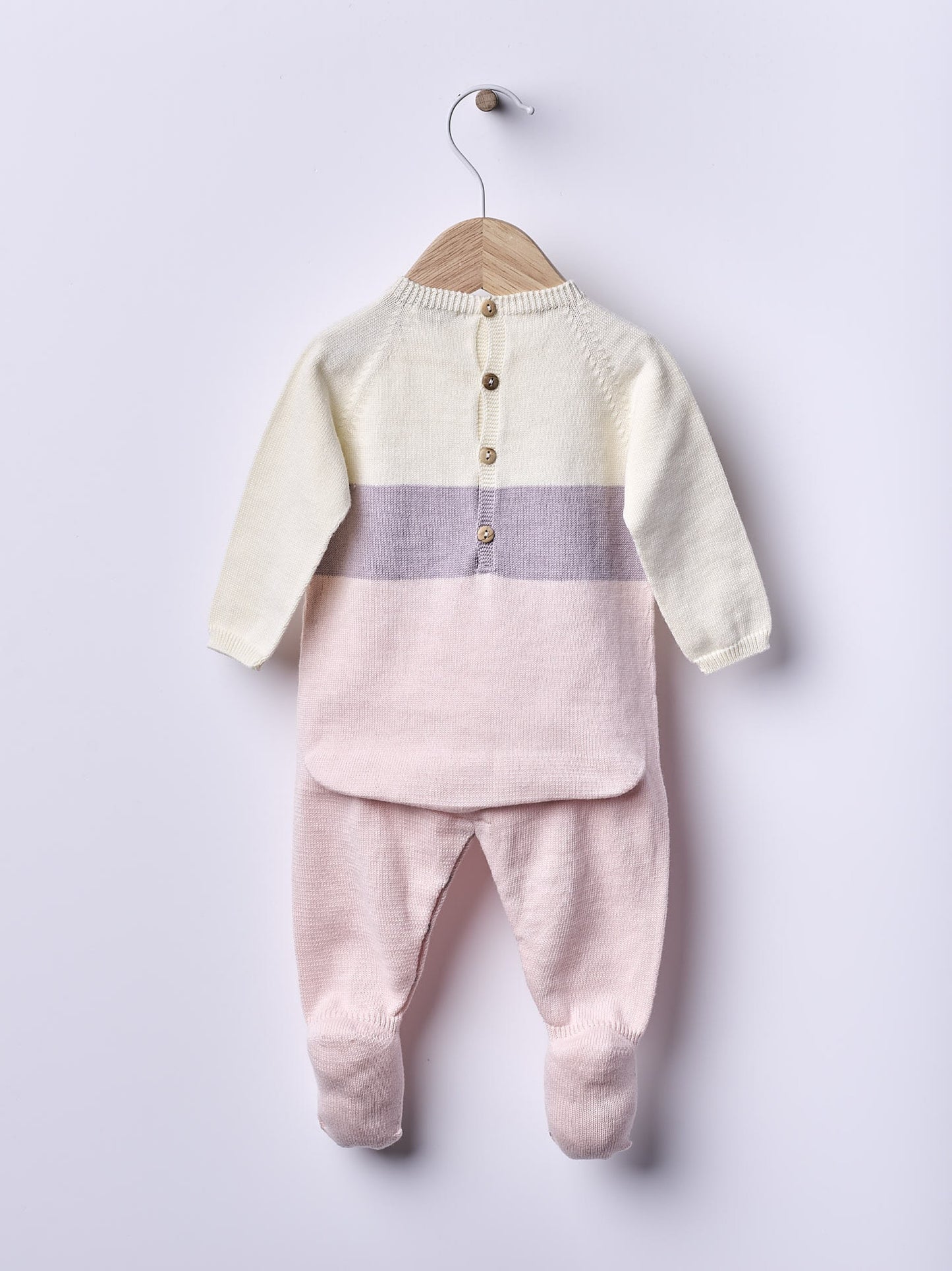 Babygrow tricotado em algodão orgânico - BREEZE