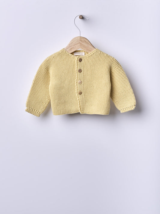 Casaco tricotado em algodão orgânico Sundress - SUMMER IN THE VILLAGE