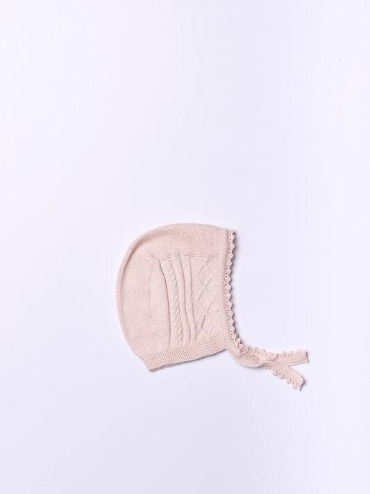 Wedoble - MY SWEET BABY 
Touca Tricotada em Algodão Orgânico Rosa Bebé