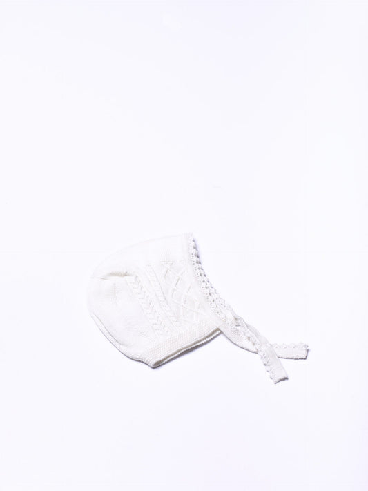 Wedoble - MY SWEET BABY 
Touca Tricotada em Algodão Orgânico Pérola