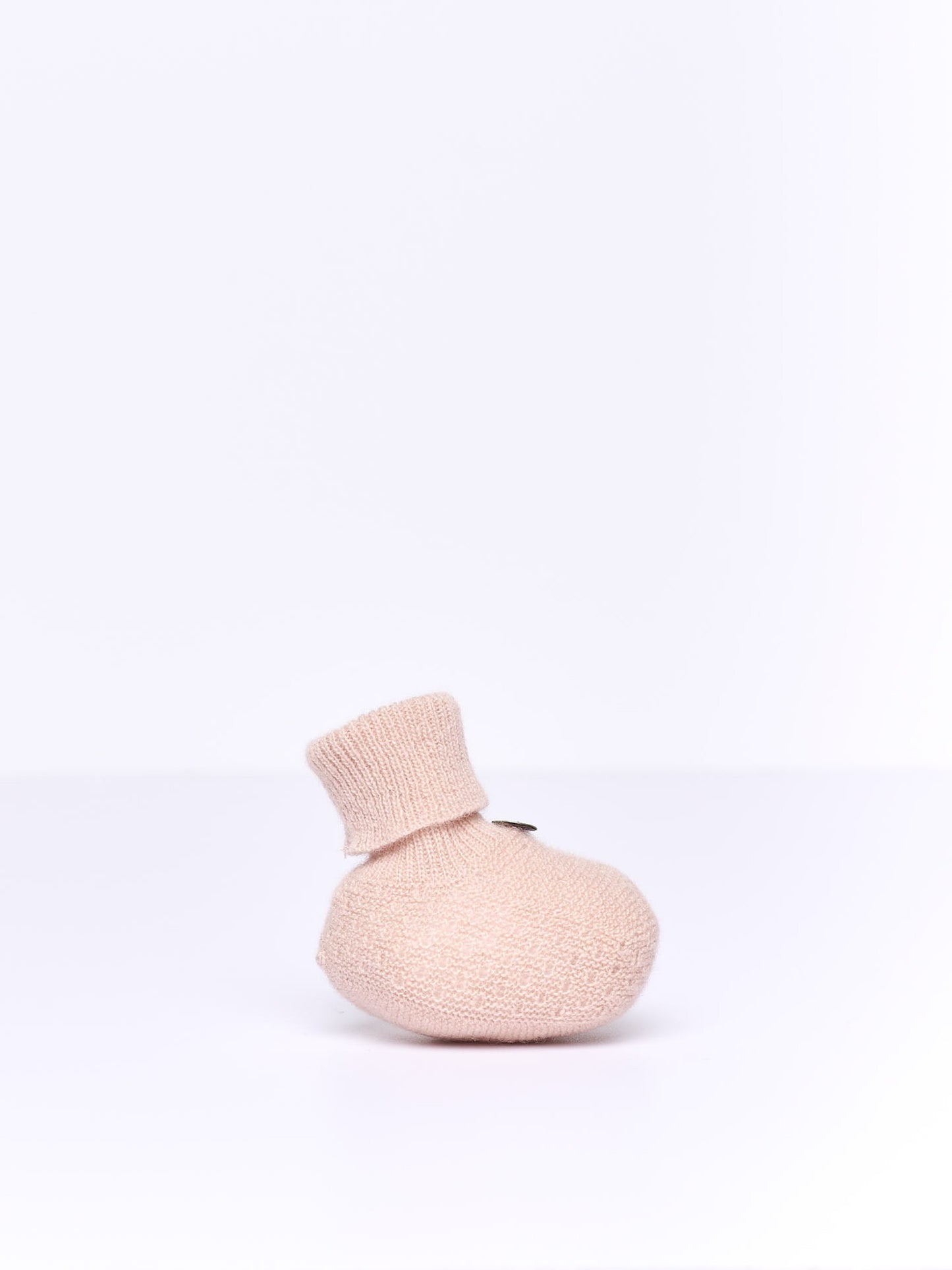 Wedoble - LITTLE LOVE Carapins Tricotados em Lã Merino e Caxemira Rosa Médio