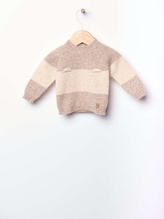 Wedoble - LITTLE TEDDY BEAR 
Camisola com ursinho Tricotada em Lã Merino