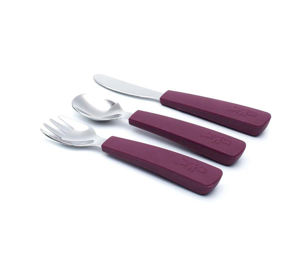 Conjunto de 3 Talheres Feedie Plum