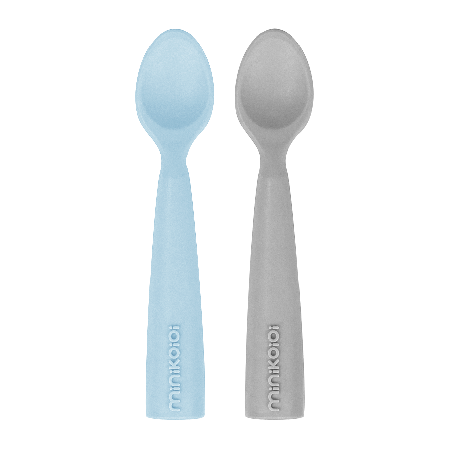Pack de 2 Colheres de Silicone - Mineral Blue/Powder Grey