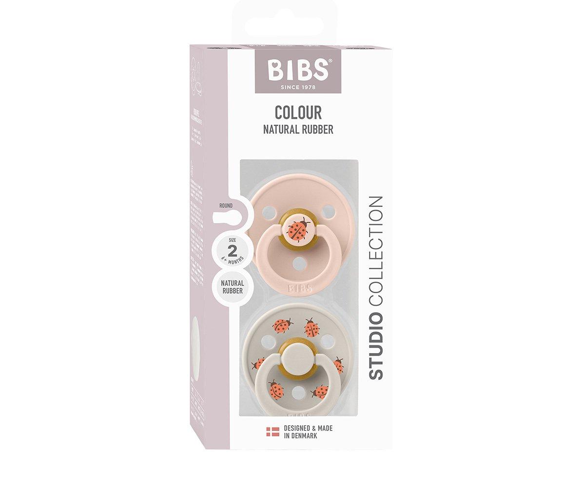 BIBS Studio Colour - Round Ladybug Blush Mix