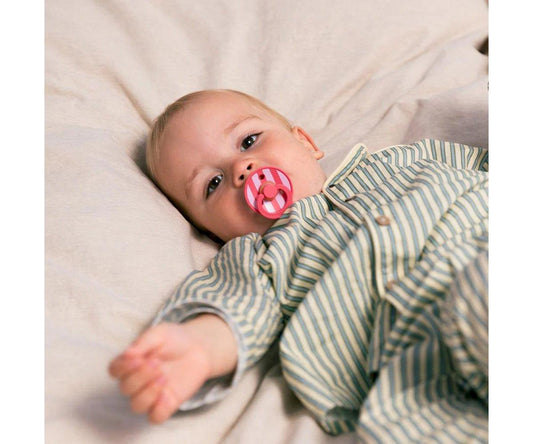 BIBS Studio Colour - Round Block Baby Pink Coral