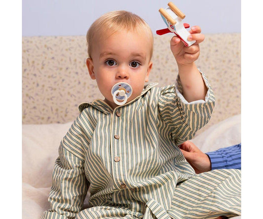 BIBS Studio Colour - Round Block Baby Blue Dusty Blue Mix