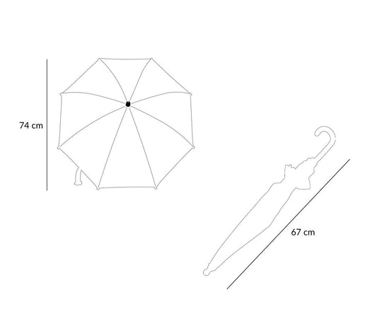 Guarda-Chuva Infantil Transparente Tutete - Magical Unicorn