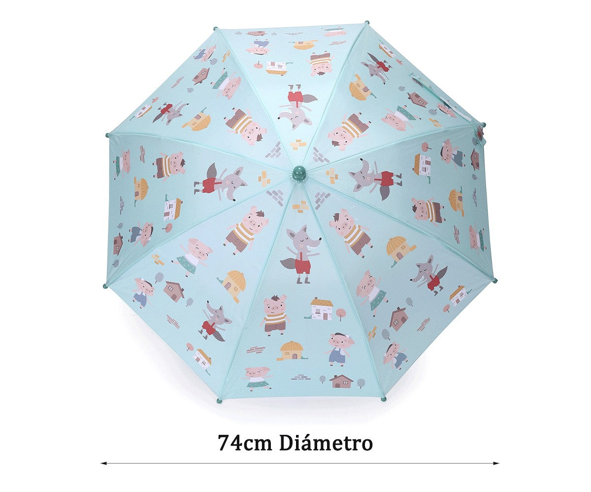 Guarda-Chuva Infantil Tutete - The Three Little Pigs