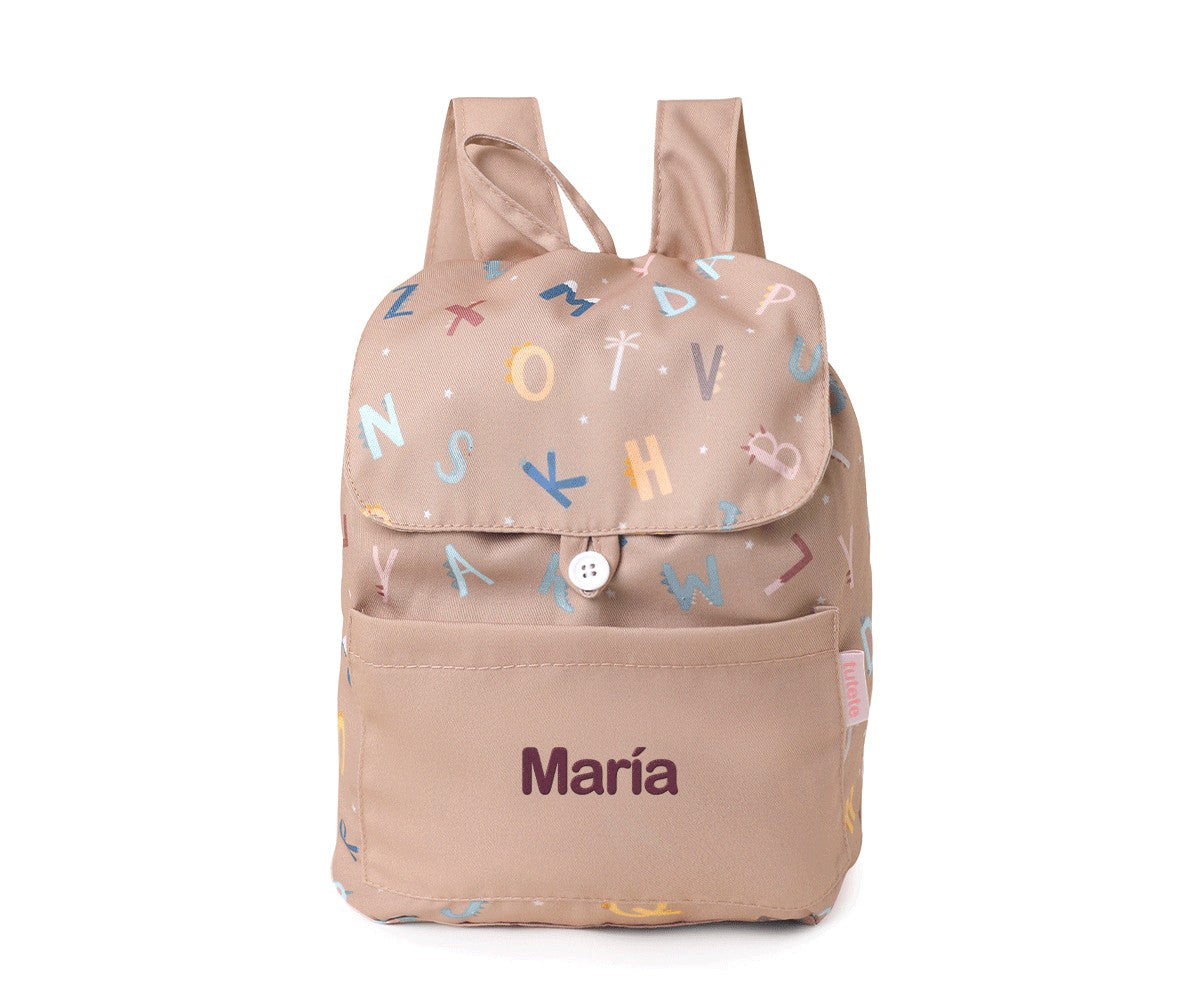 Mochila Pequena Tecido Personalizável Tutete - Funny Letters