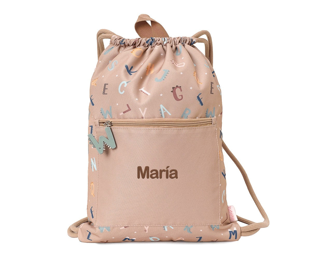 Mochila Saco Impermeável Personalizável Tutete - Funny Letters