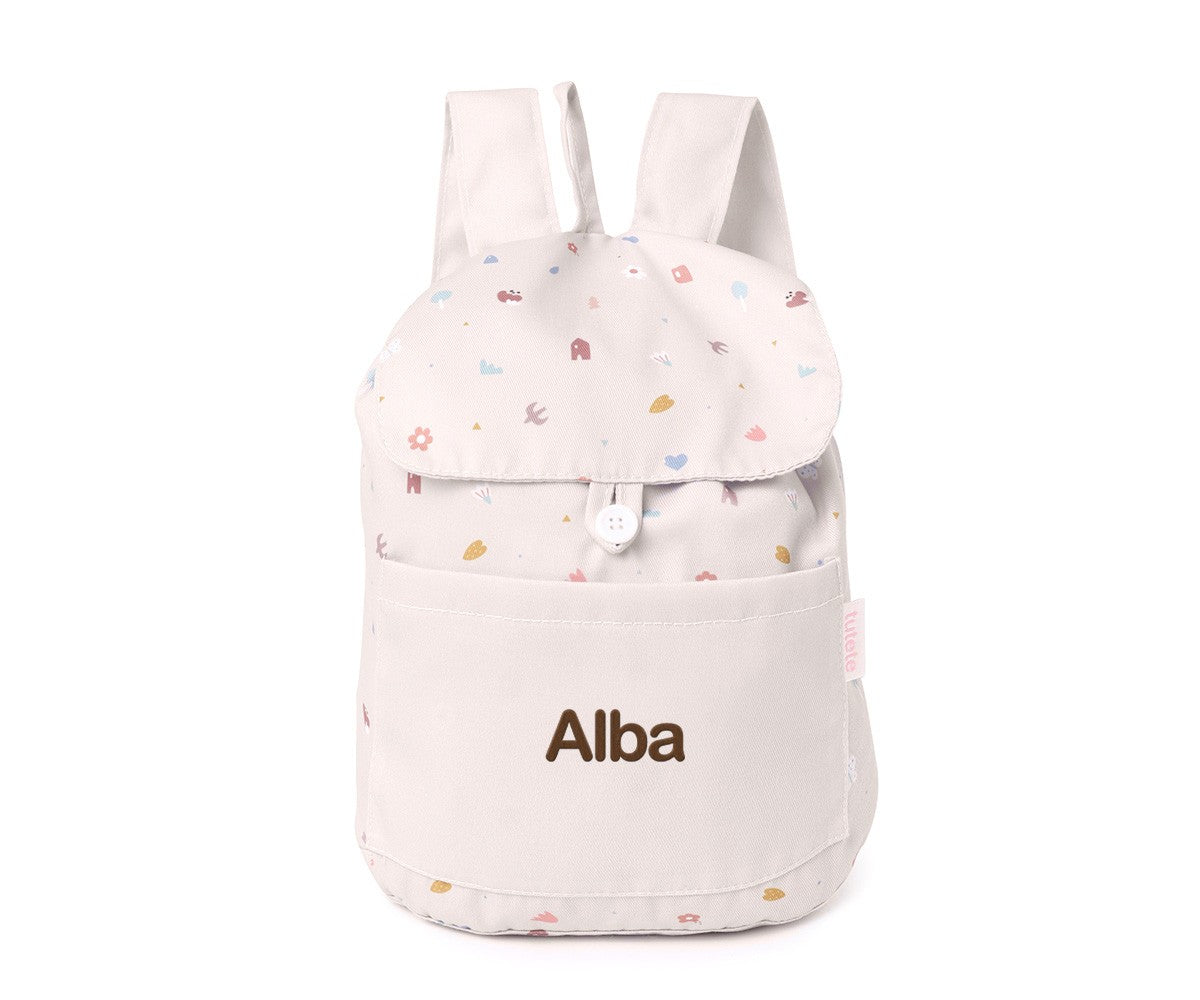 Mochila Pequena Tecido Personalizável Tutete - Geometric Nature