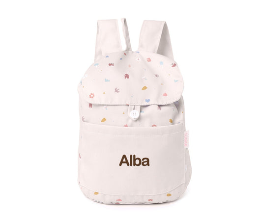 Mochila Pequena Tecido Personalizável Tutete - Geometric Nature