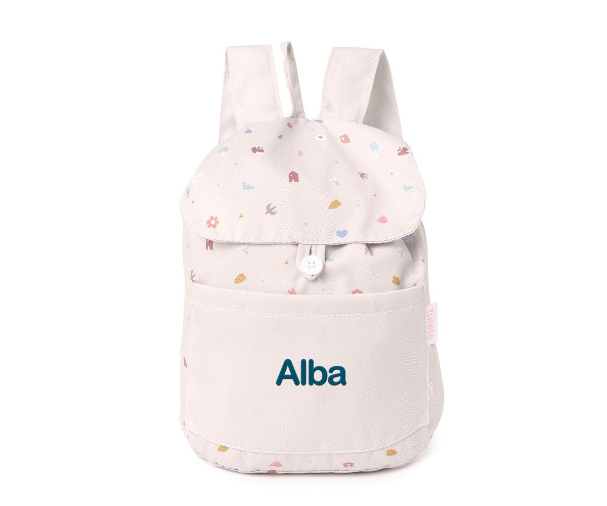 Mochila Pequena Tecido Personalizável Tutete - Geometric Nature