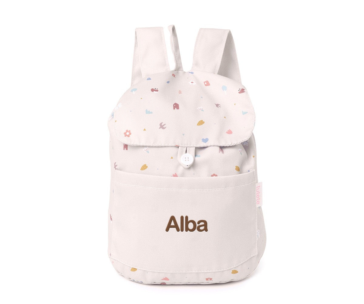 Mochila Pequena Tecido Personalizável Tutete - Geometric Nature
