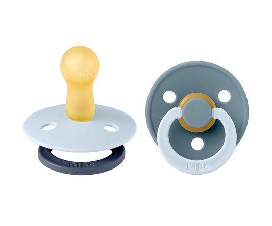 BIBS Studio Fusion Colour - Round Baby Blue/Petrol