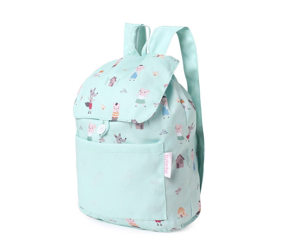 Mochila Pequena Tecido Personalizável Tutete - The Three Little Pigs