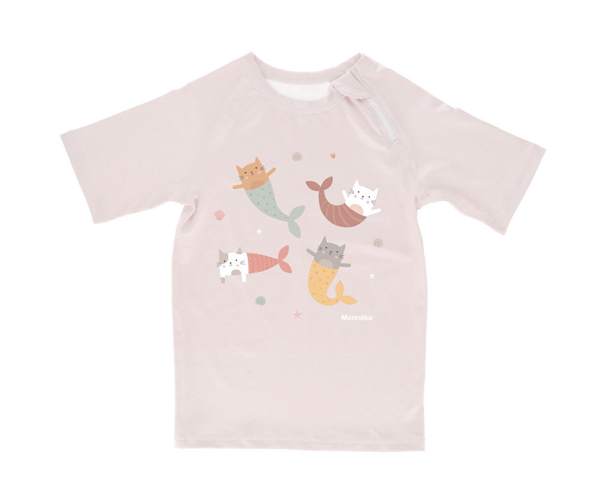 Camisola de Proteção Solar Monnëka Mermaid Cats