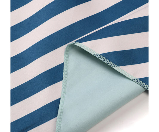 Toalha de Praia Microfibra Monnëka Stripes Blues & Beyond