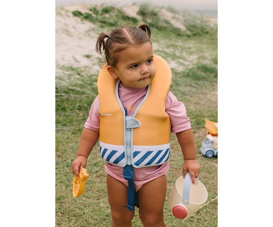 Colete Flutuador Aprendizagem 1-2 Anos Monnëka Stripes Blues & Beyond