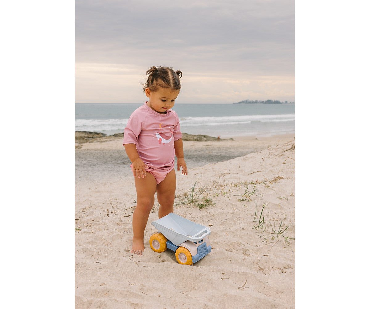 Camisola de Proteção Solar Monnëka Whale Pink