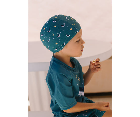 Touca de Natação Monnëka Whale Teal
