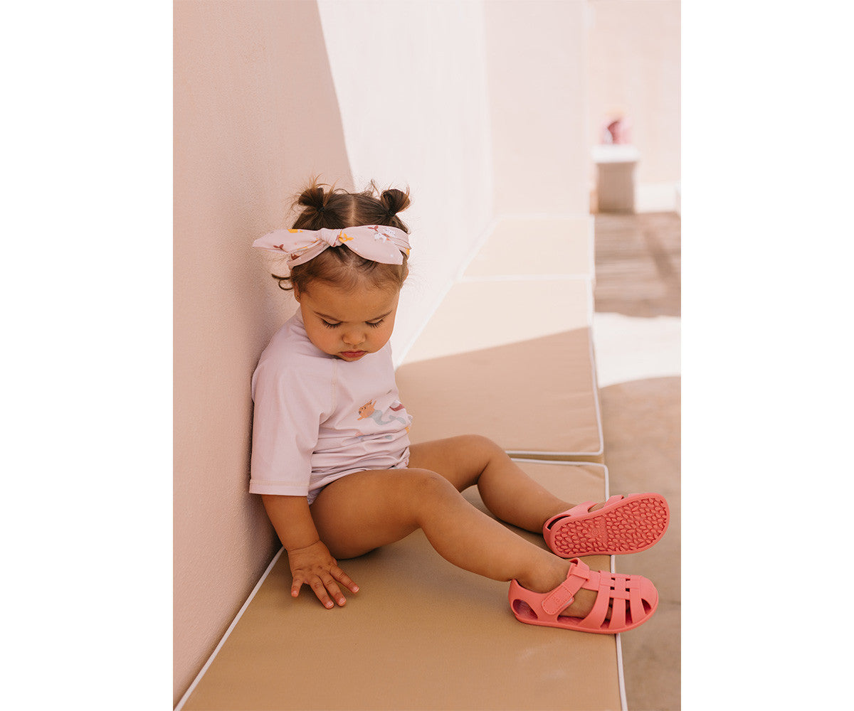 Sandálias Barefoot Monnëka Stripes Bloom & Blush