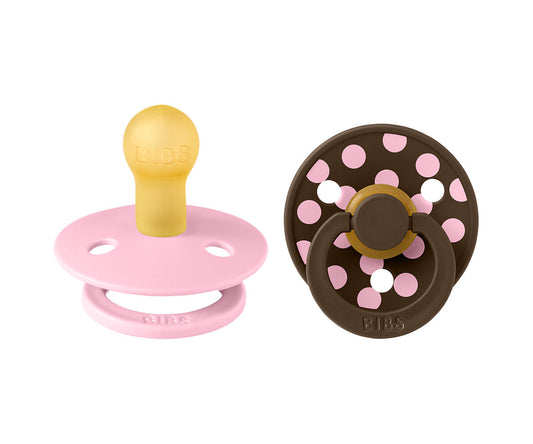 BIBS Studio Colour - Round Baby Pink/Mocha