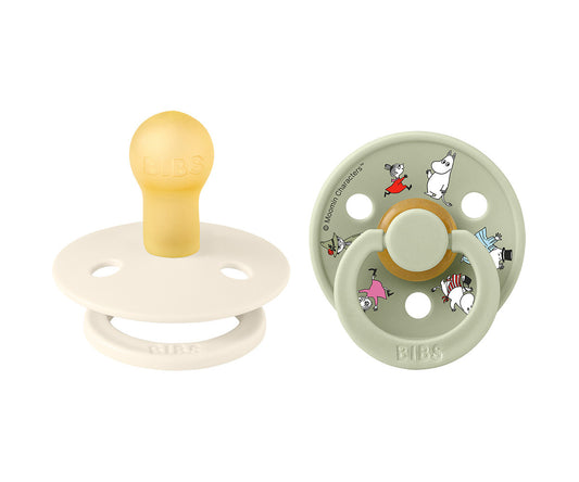 BIBS Moomin Colour - Round Polka Ivory Mix