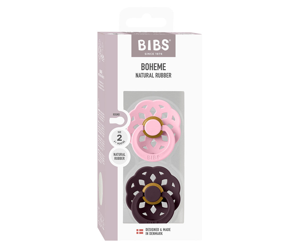 BIBS Boheme - Baby Pink/Palm