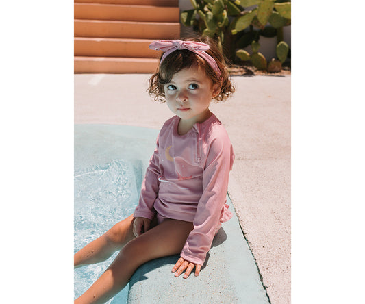 Camisola de Manga Comprida c/ Proteção Solar Monnëka Whale Pink