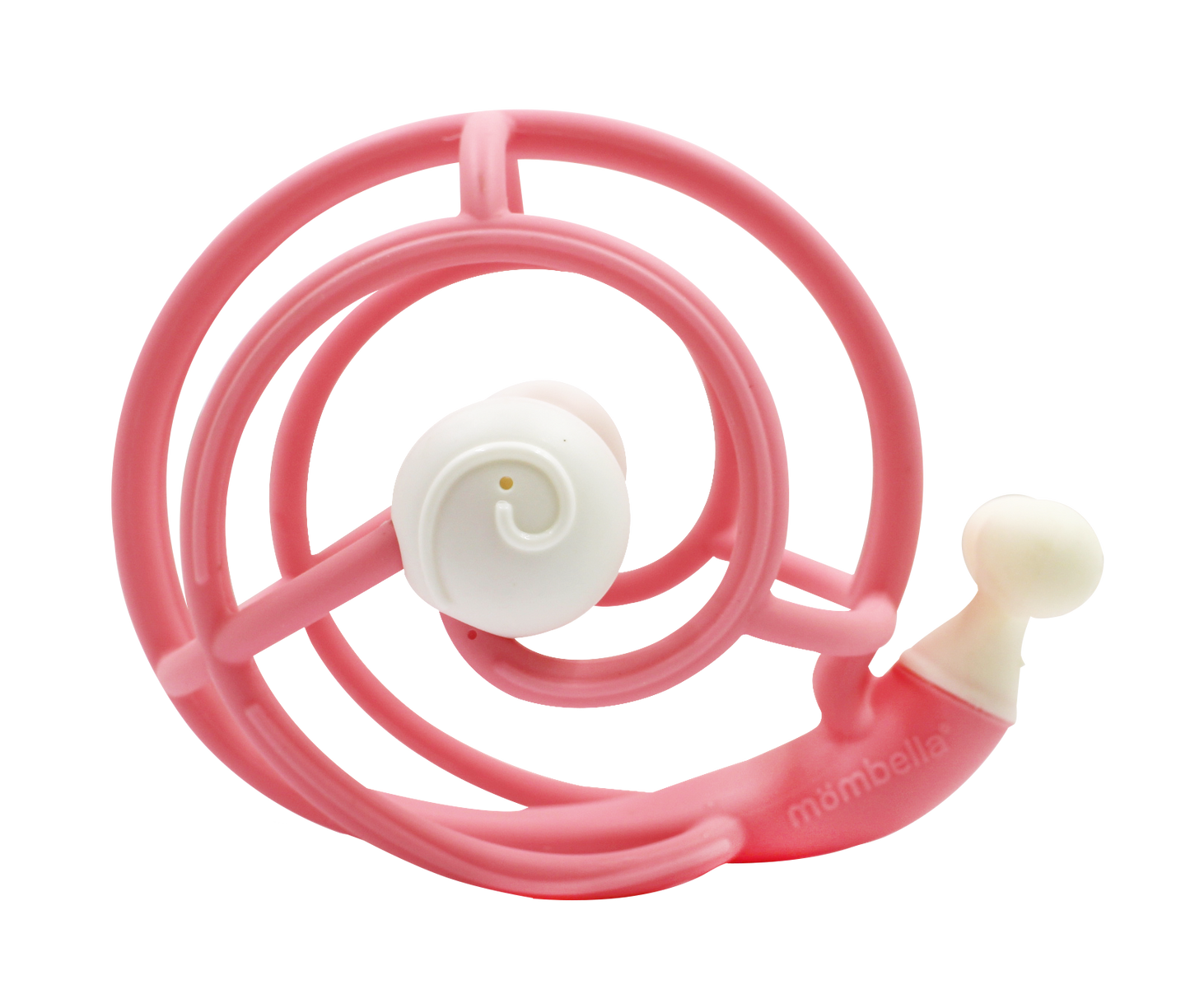 Mordedor e chocalho “Caracol” - Rosa