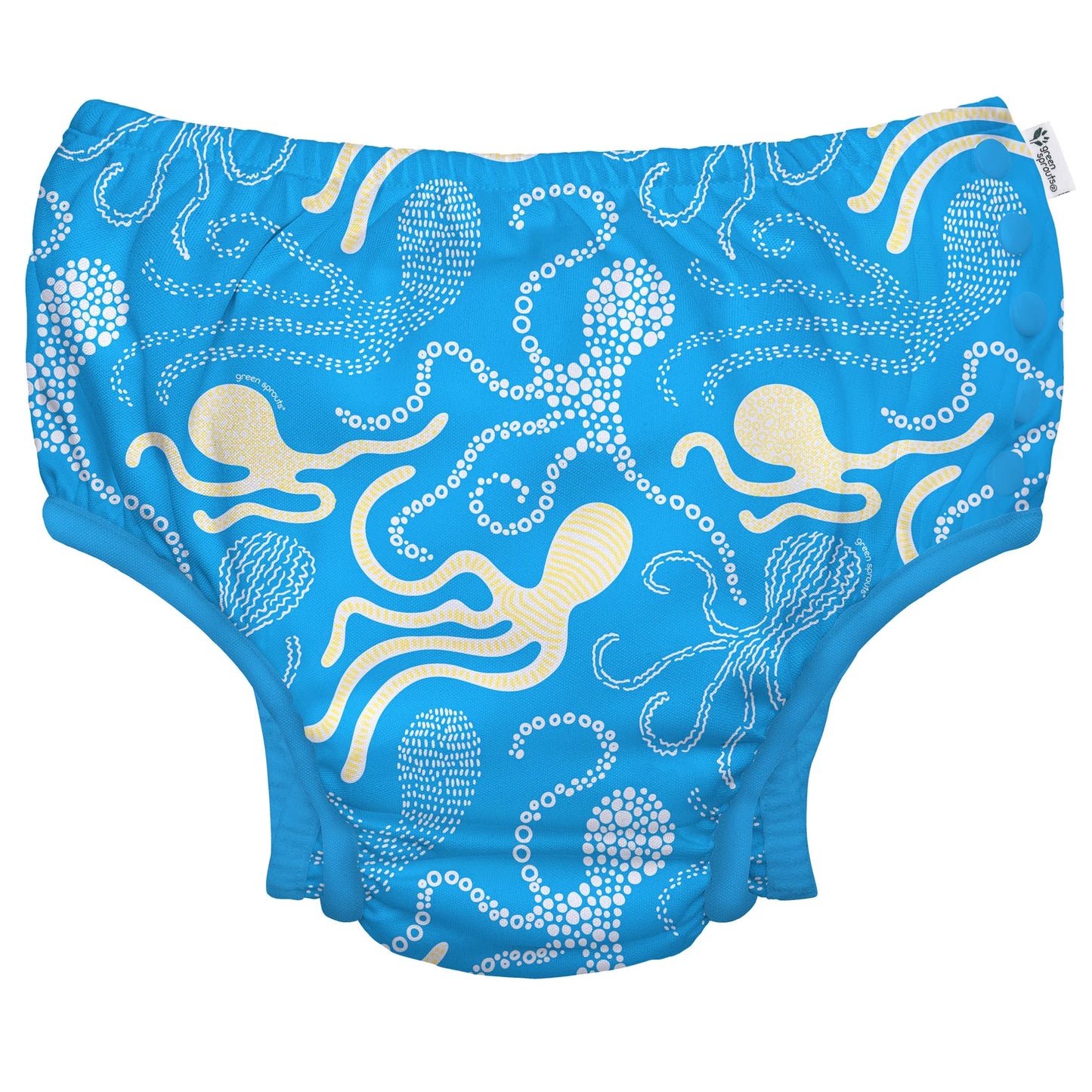 Fralda Reutilizável Para Piscina e Praia - Blue Octopus