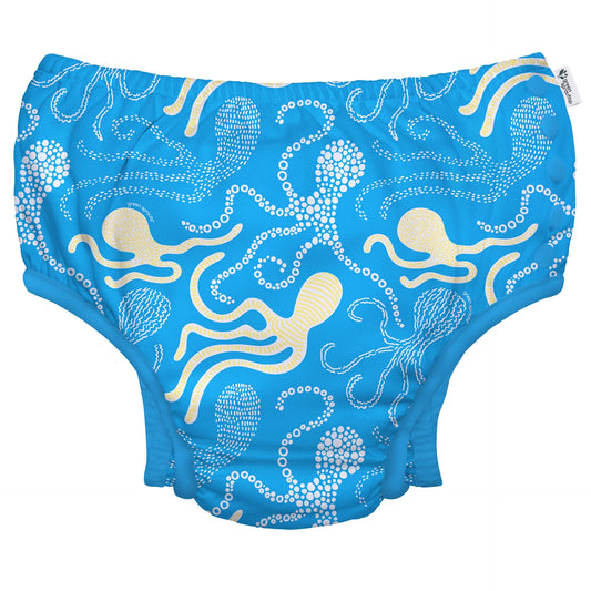 Fralda Reutilizável Para Piscina e Praia - Blue Octopus