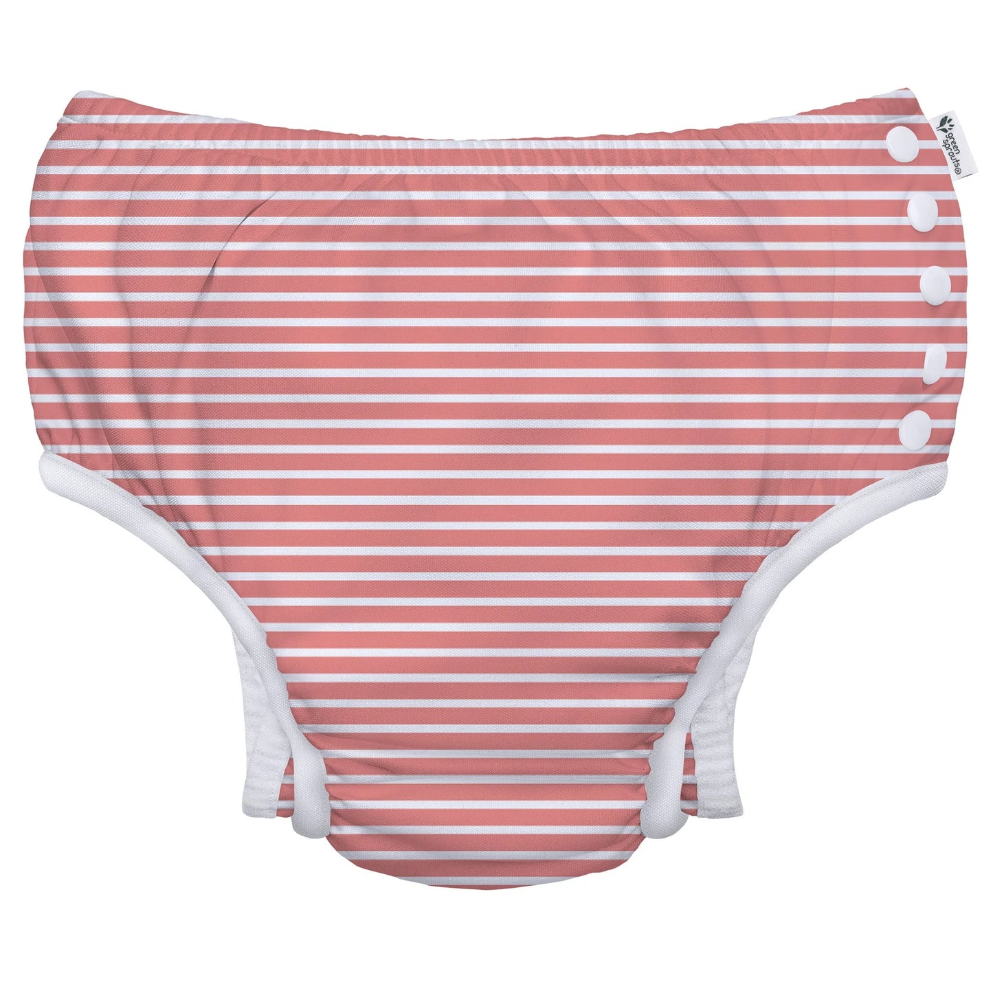 Fralda Reutilizável Para Piscina e Praia - Coral Stripes