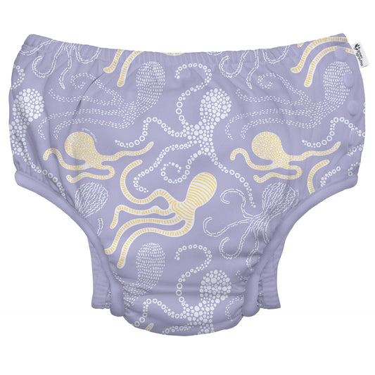 Fralda Reutilizável Para Piscina e Praia - Lavender Octopus